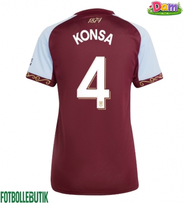 Aston Villa Ezri Konsa #4 Hemmatröja Kvinnor 2025-26 Kortärmad